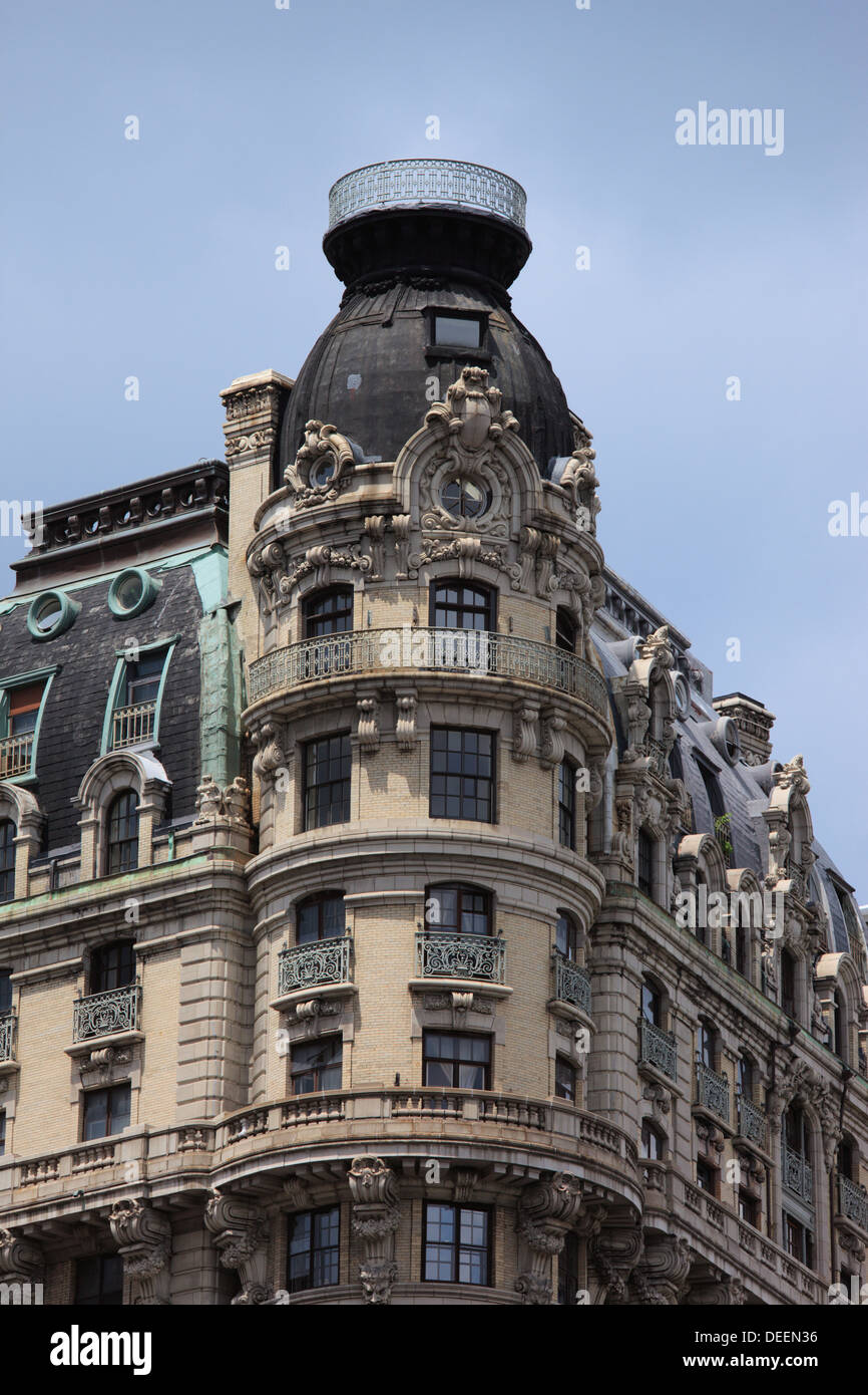 Edificio sulla Upper West Side di New York City, Stati Uniti d'America Foto Stock