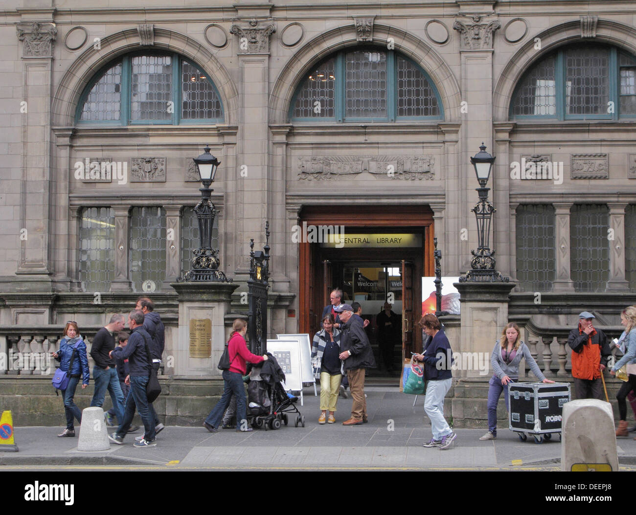 Biblioteca centrale, George IV Bridge, Edimburgo, Scozia, Regno Unito Foto Stock