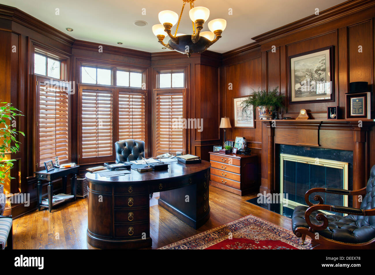 Ufficio di casa in casa di lusso a Nashville Tennessee, USA Foto Stock