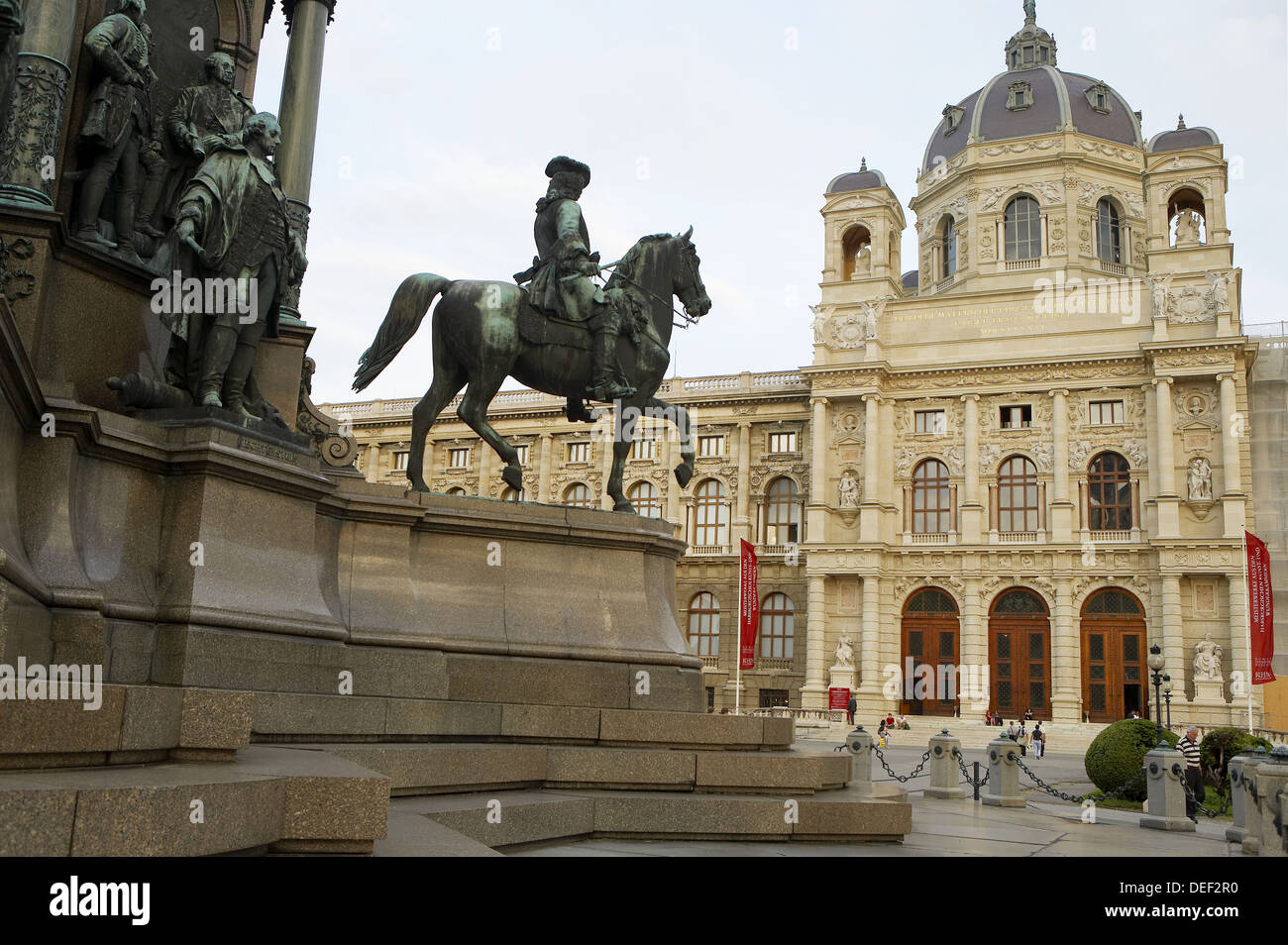 Kunsthistorisches Museum (Museo di Storia dell'arte) a Maria-Theresien-Platz, Vienna. Austria Foto Stock