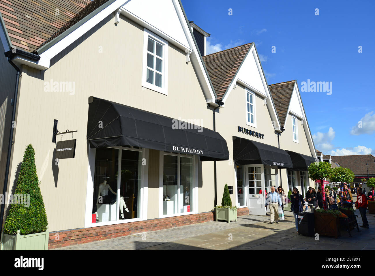 Burberry store presso il Villaggio di Bicester Outlet Shopping Centre, Bicester, Oxfordshire, England, Regno Unito Foto Stock