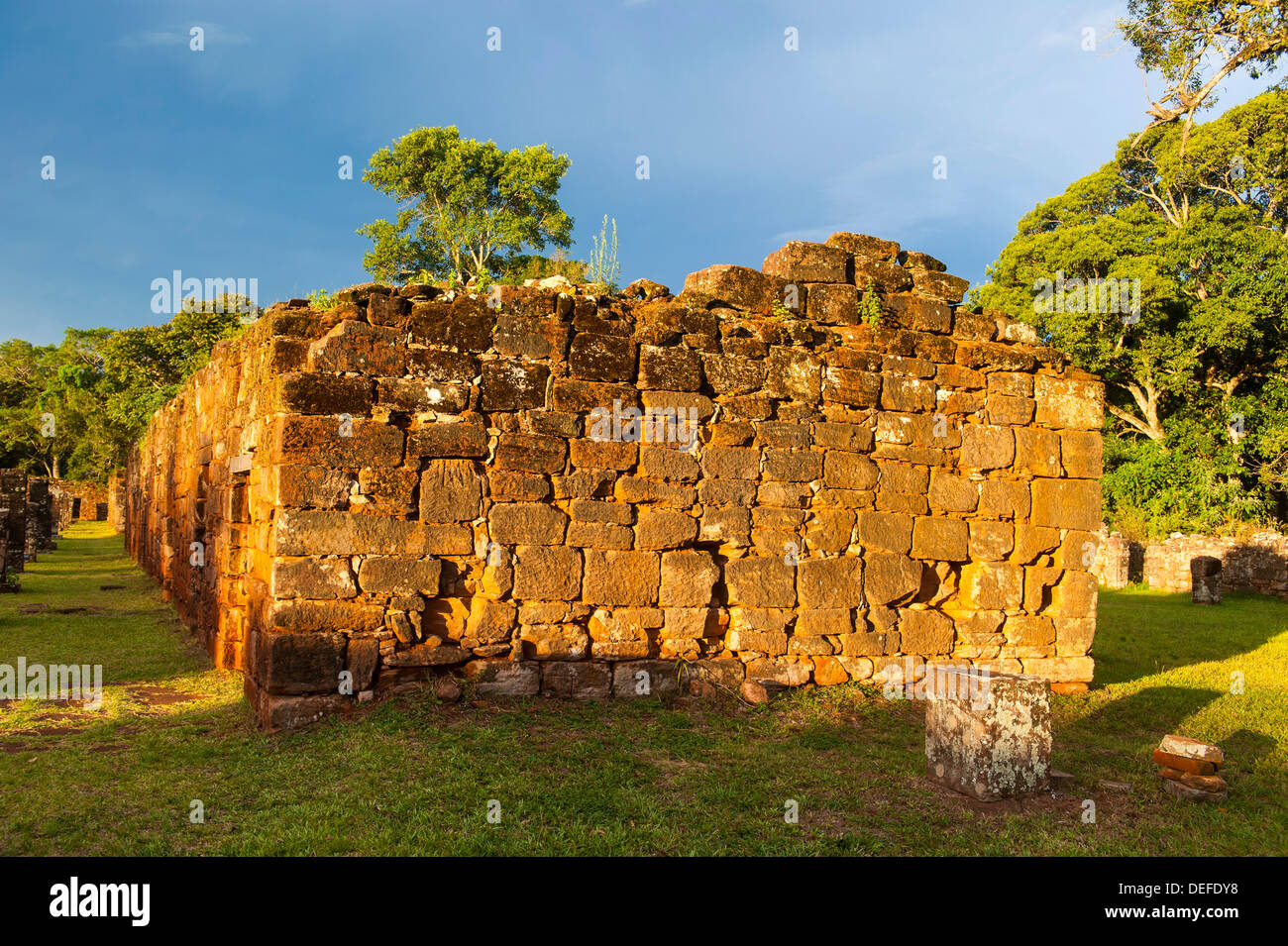 La missione di San Ignacio Mini, Sito Patrimonio Mondiale dell'UNESCO, Argentina, Sud America Foto Stock