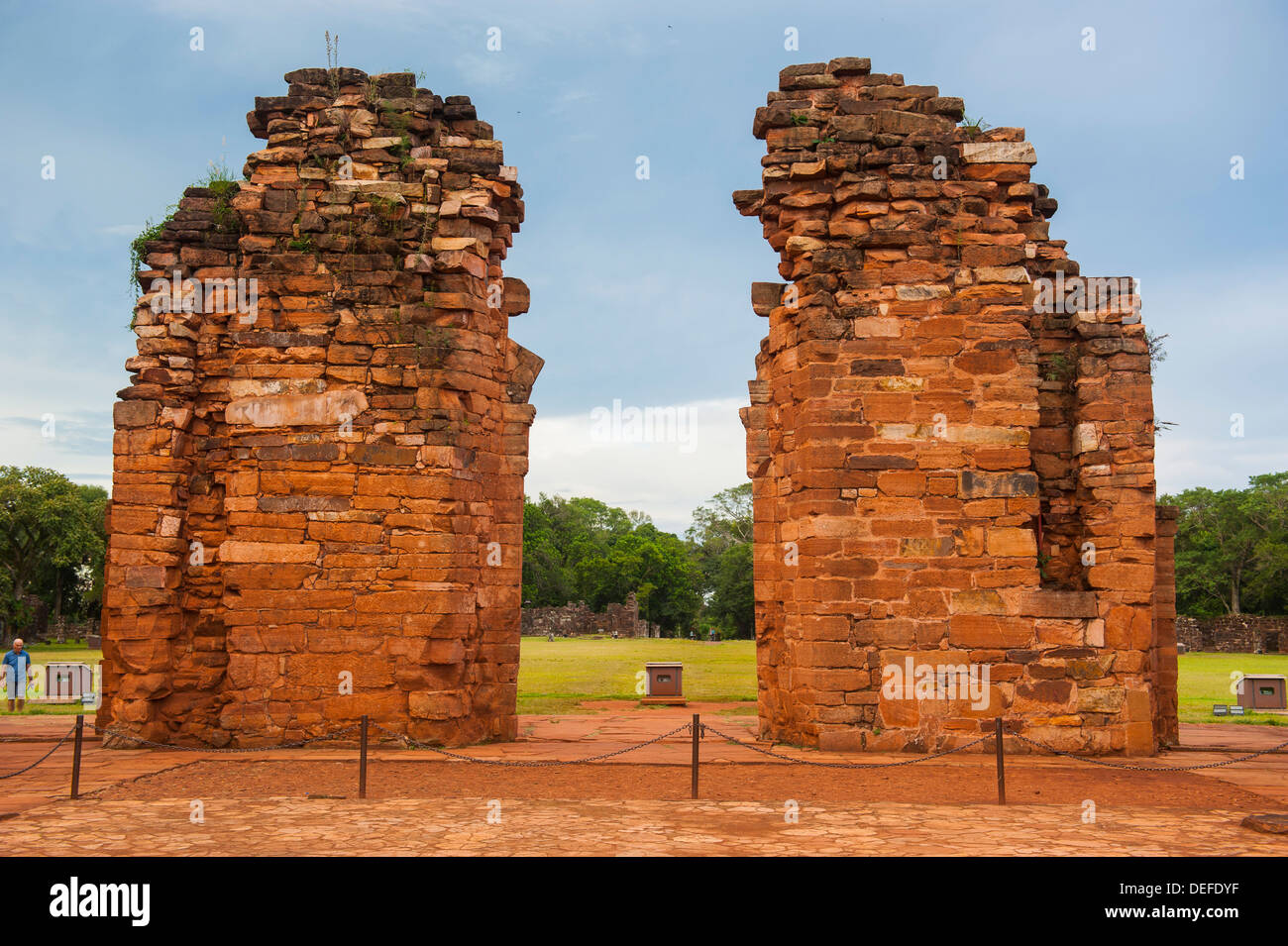 La missione di San Ignacio Mini, Sito Patrimonio Mondiale dell'UNESCO, Argentina, Sud America Foto Stock