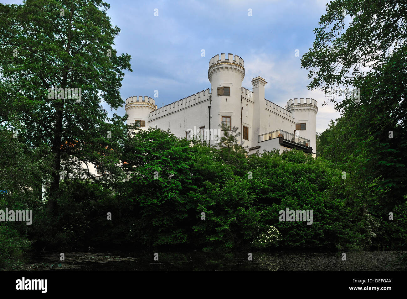 Schloss Marzoll Castello, Marzoll, Bad Reichenhall, Berchtesgadener Land District, Alta Baviera, Baviera, Germania Foto Stock