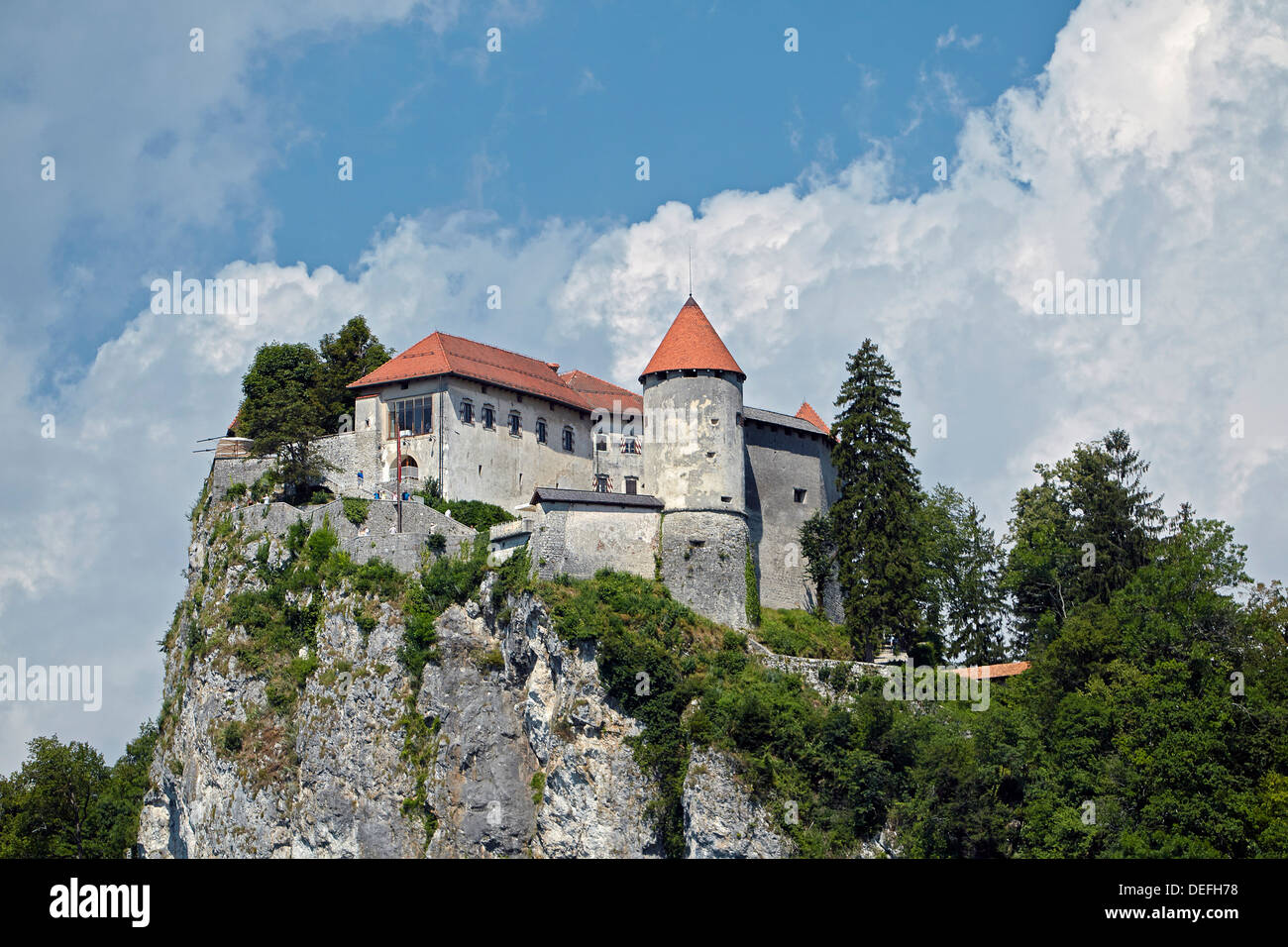 Il castello di Bled Bled, Alta Carniola, Slovenia Foto Stock