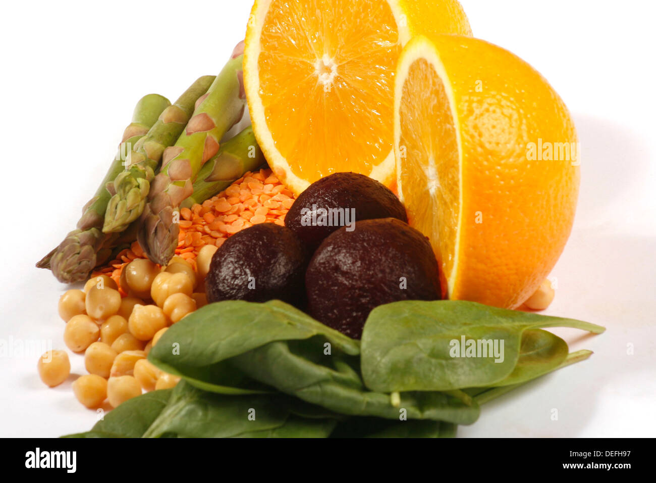 Acido folico Foto Stock