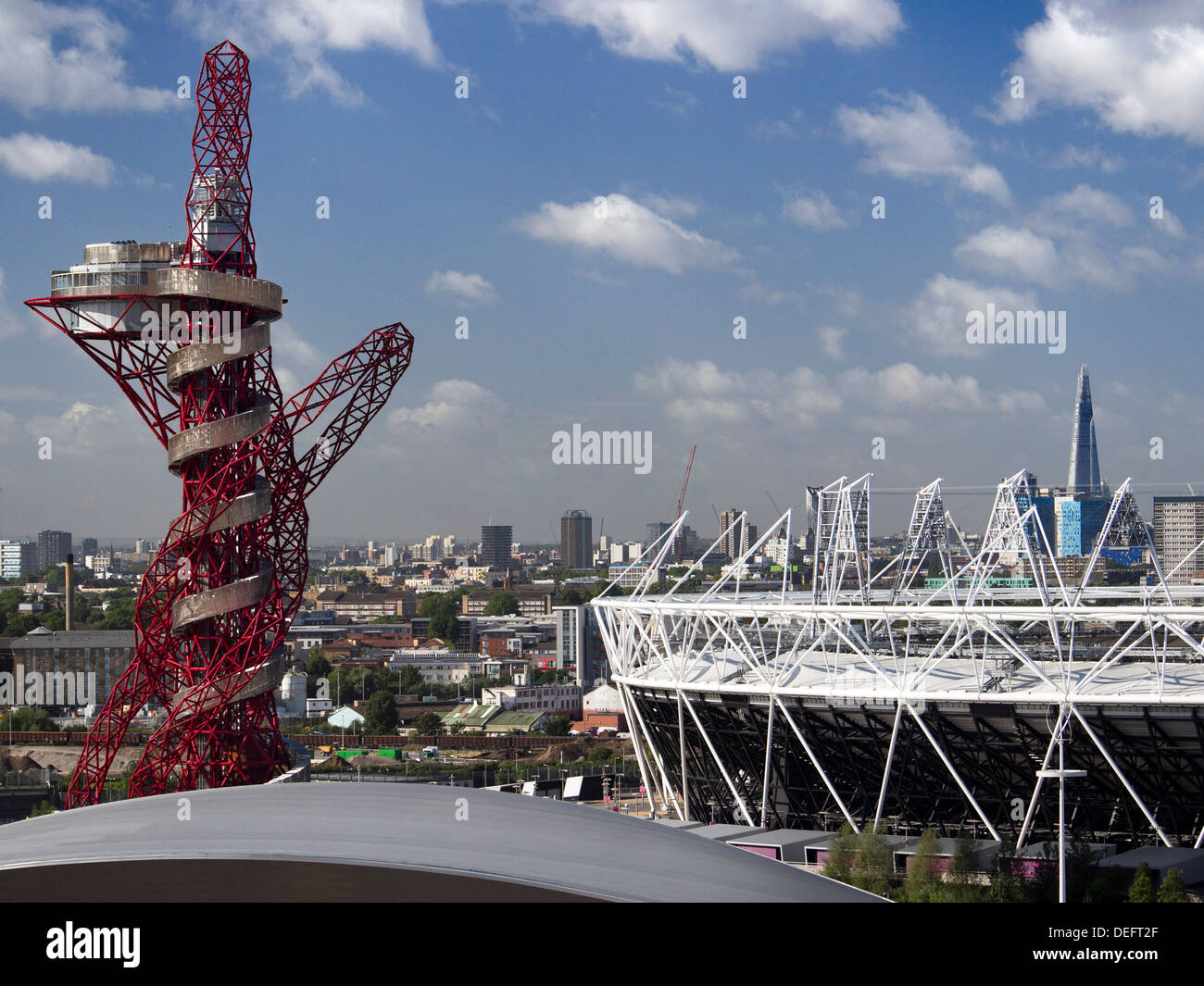 Il Parco Olimpico di Stratford, Londra sotto la riqualificazione in settembre, 2013 3 Foto Stock