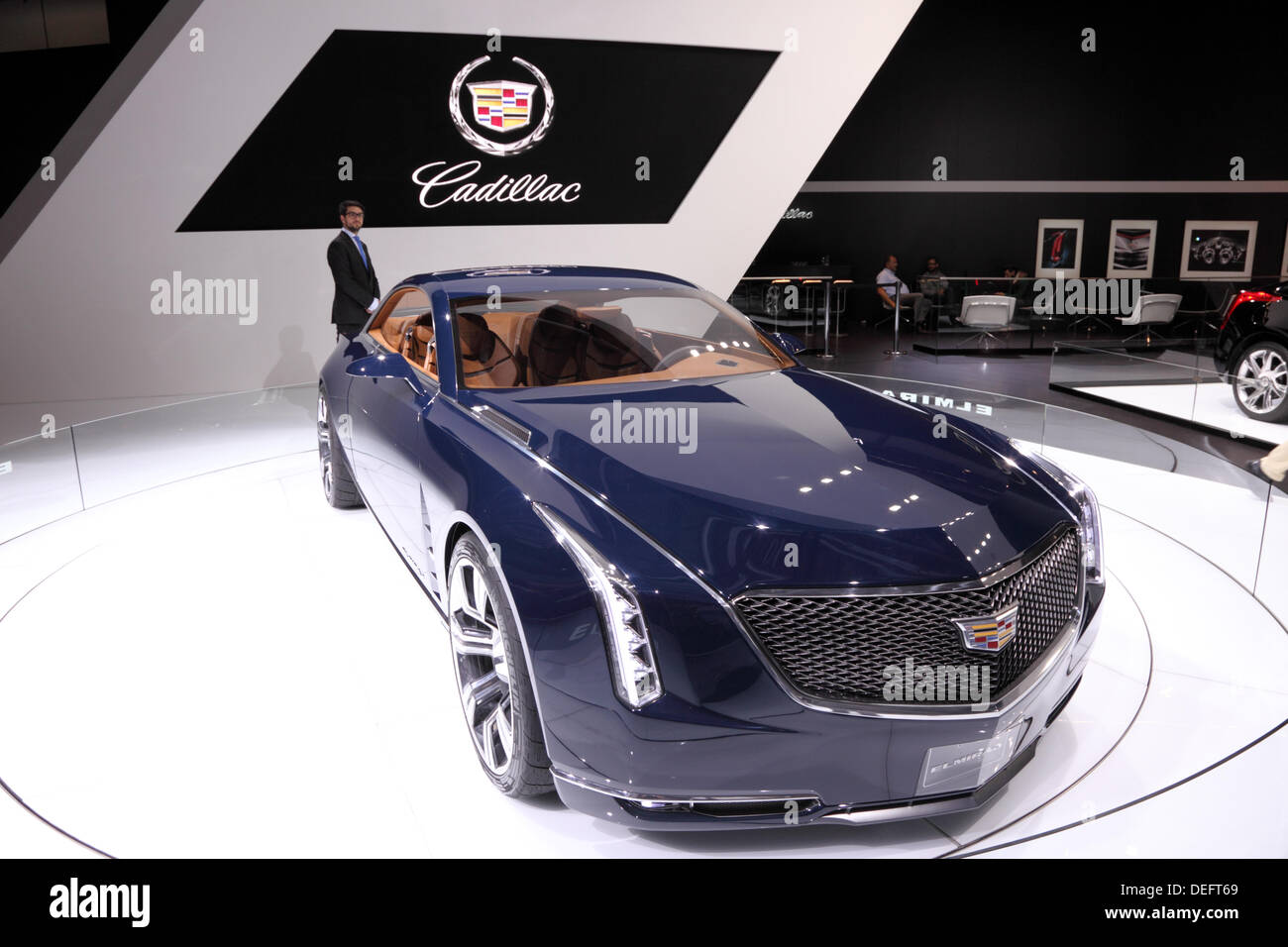 Francoforte, Germania. Xvii Sep, 2013. International Motor Show di Francoforte, Germania. Cadillac Elmiraj al sessantacinquesimo IAA di Francoforte, in Germania il 17 settembre 2013 © philipus/Alamy Live News Foto Stock