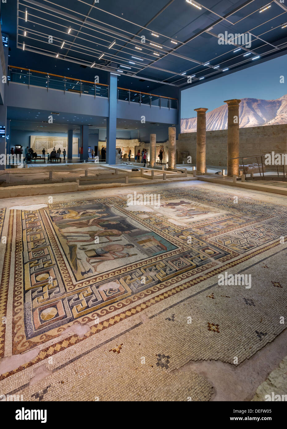 Zeugma mosaico Museo di Gaziantep Turchia Foto Stock