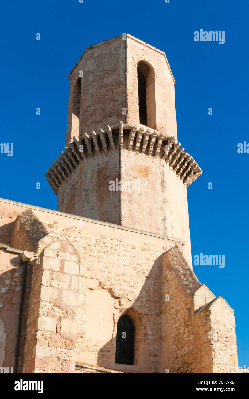 Campanile di San Laurent Chiesa, Marsiglia, Bouches du Rhone, Provence-Alpes-Côte-d'Azur, in Francia, in Europa Foto Stock