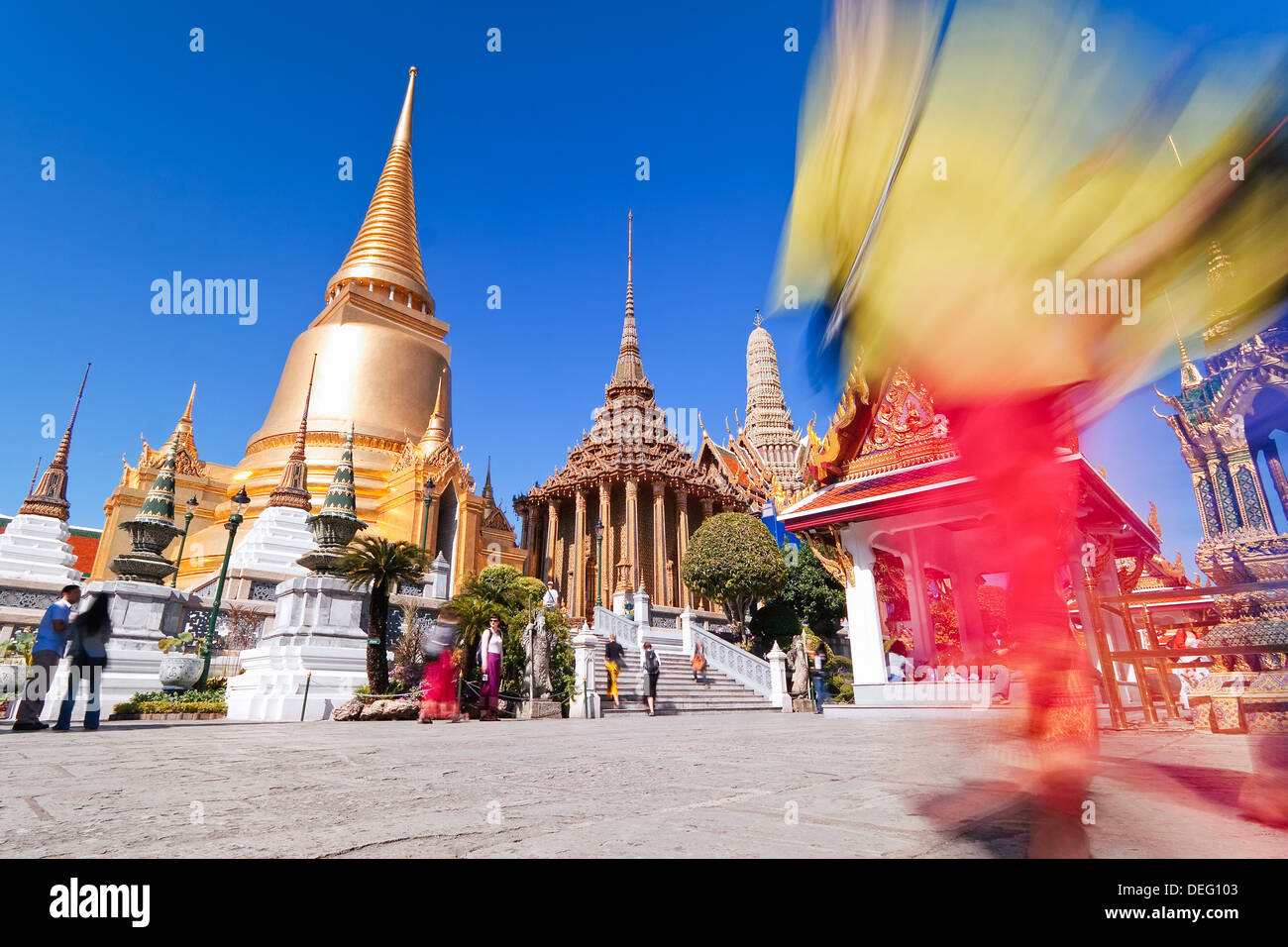 Il Wat Phra Kaeo, il Grand Palace, Bangkok, Thailandia, Sud-est asiatico, in Asia Foto Stock