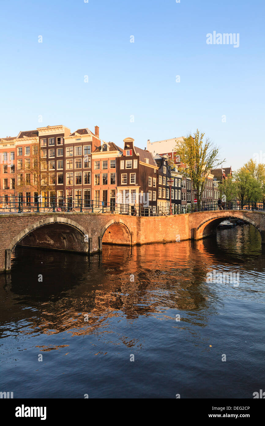 Canale Keizersgracht, Amsterdam, Paesi Bassi, Europa Foto Stock