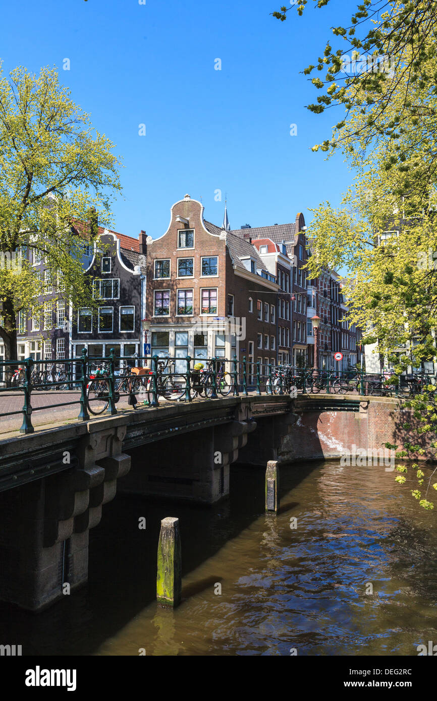 Brouwersgracht Canal, Amsterdam, Paesi Bassi, Europa Foto Stock