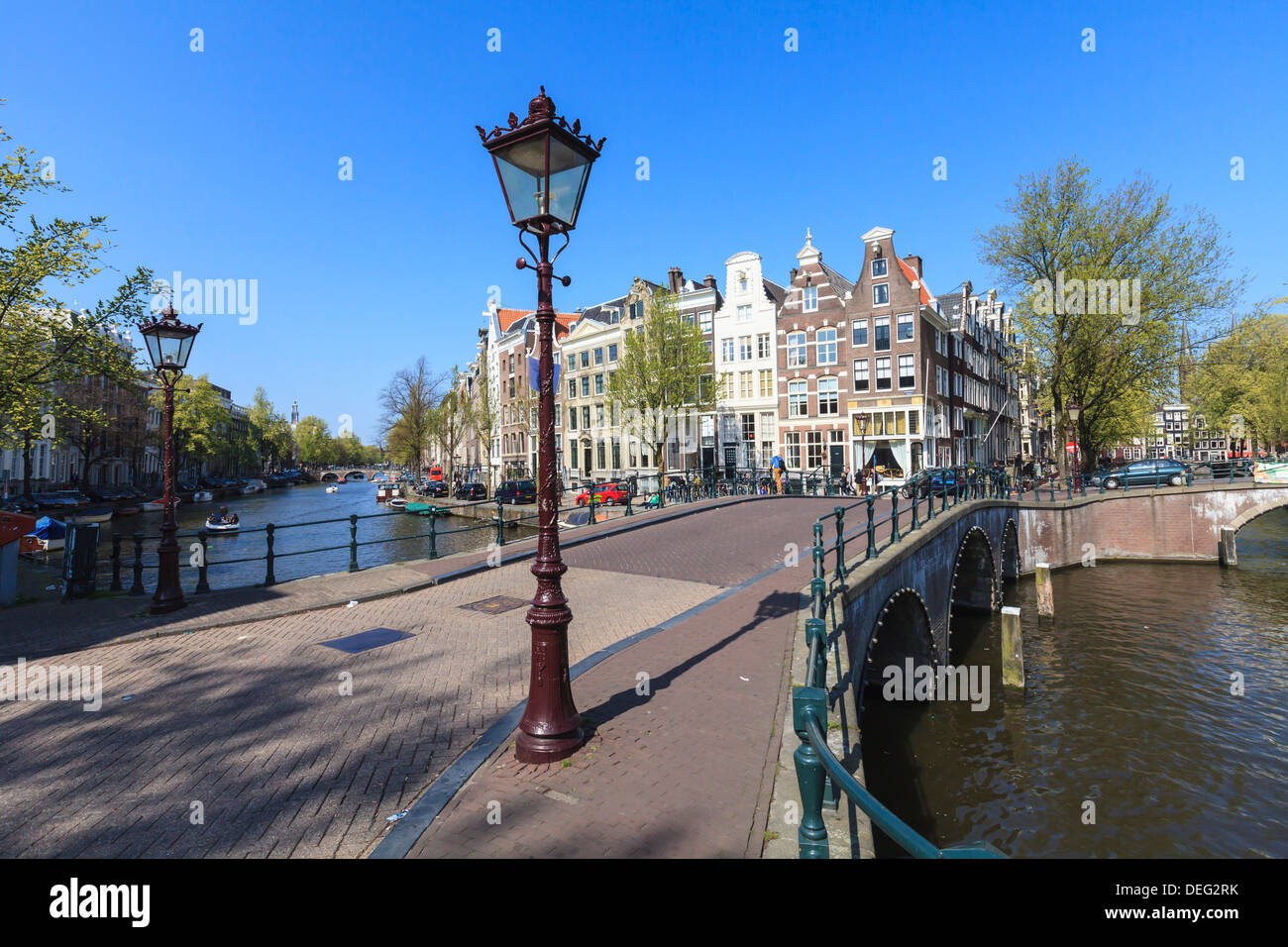 Canale Keizersgracht, Amsterdam, Paesi Bassi, Europa Foto Stock