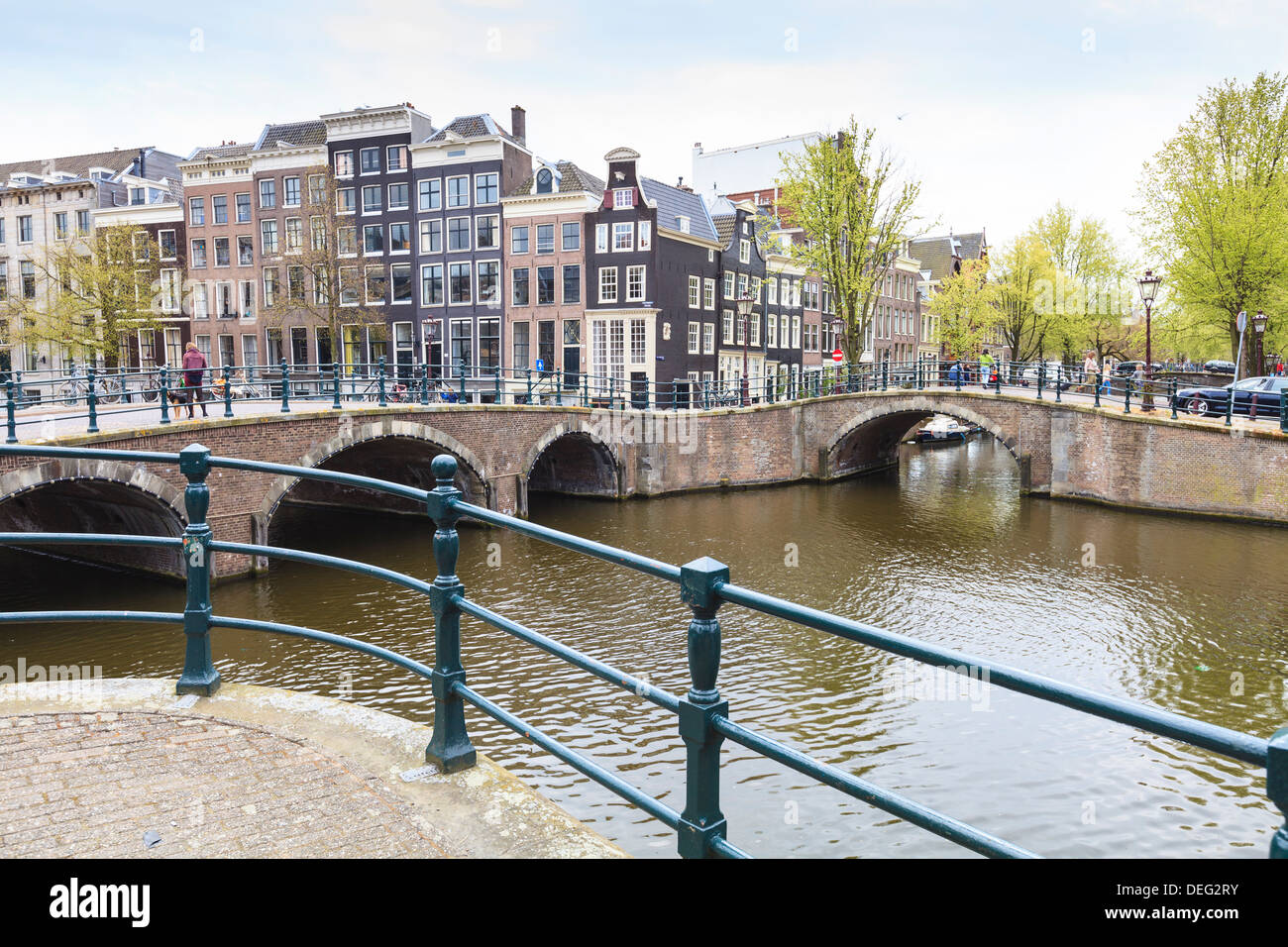 Canale Keizersgracht, Amsterdam, Paesi Bassi, Europa Foto Stock