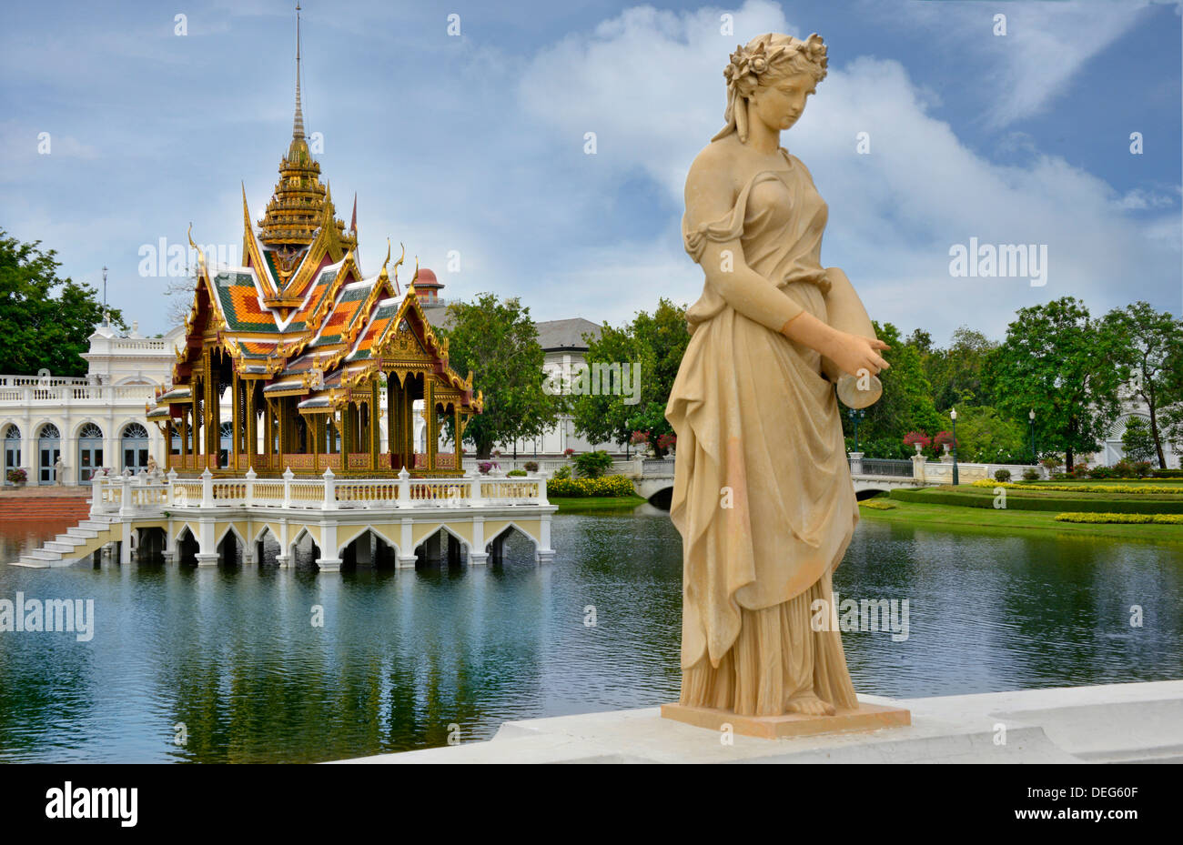 Royal Palace, residenza estiva del Re Rama V, Bang Pa, Thailandia, Sud-est asiatico, in Asia Foto Stock