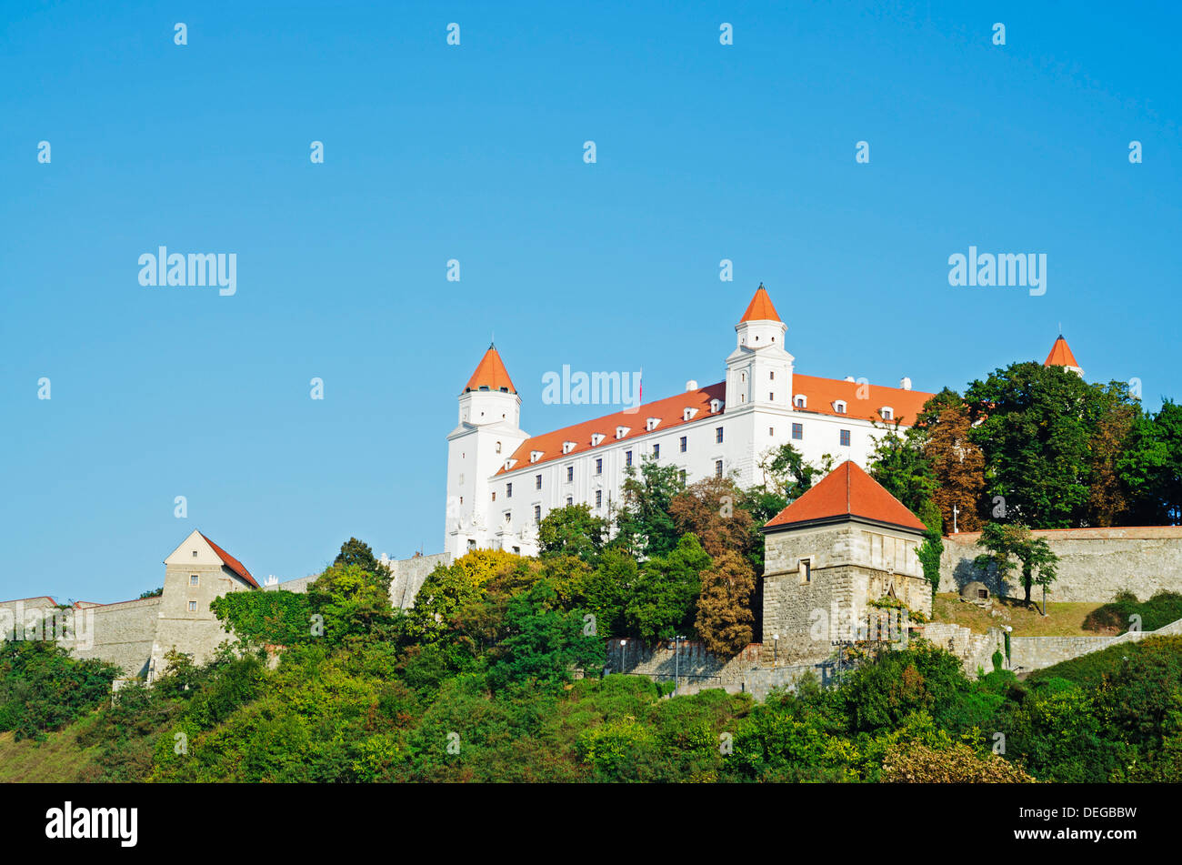 Il castello di Bratislava, Bratislava, Slovacchia, Europa Foto Stock