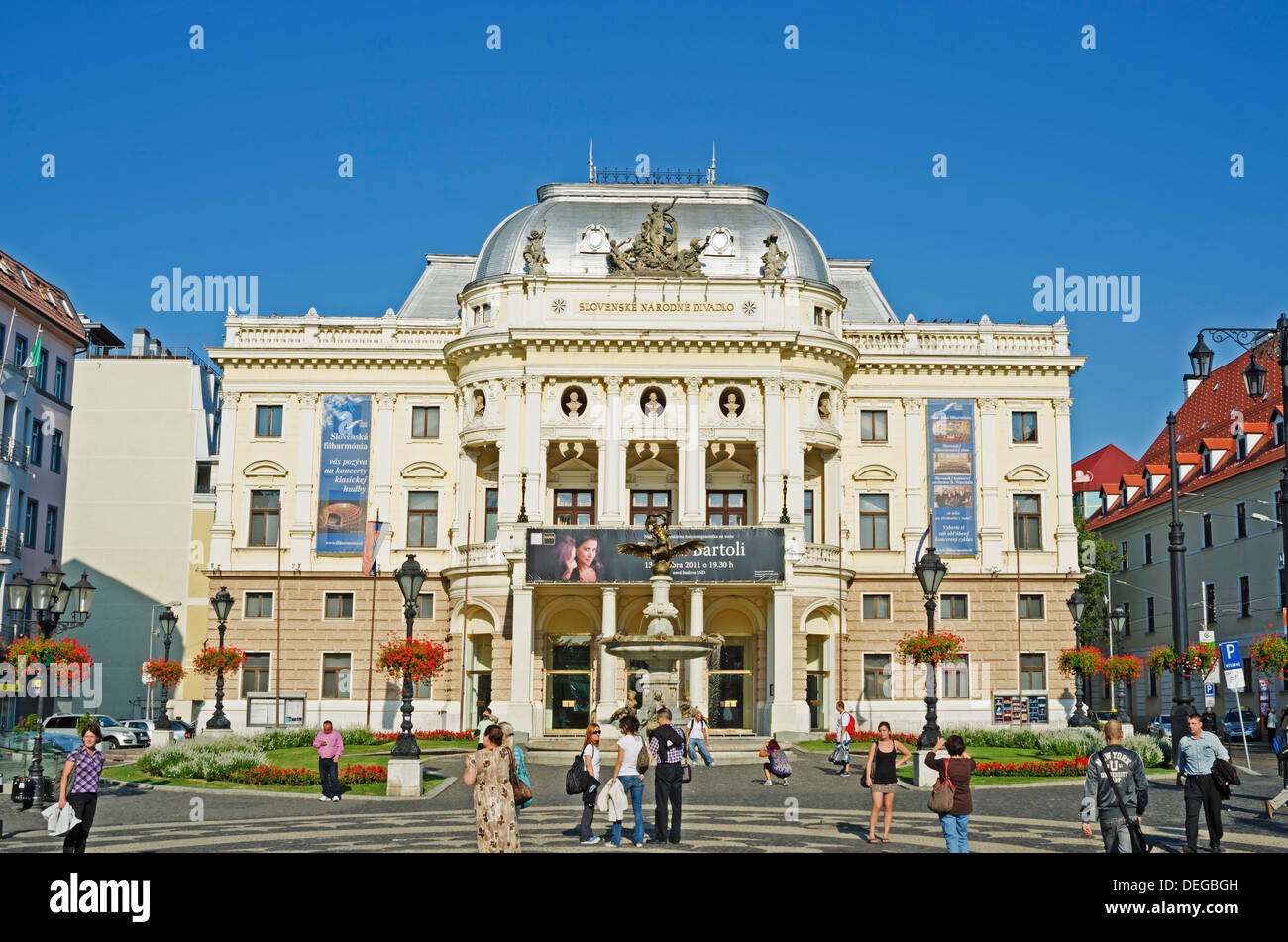 Teatro Nazionale di Bratislava, Slovacchia, Europa Foto Stock