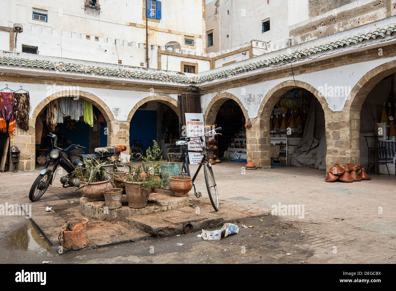 Vecchi edifici di Marrakech, Marocco Foto Stock