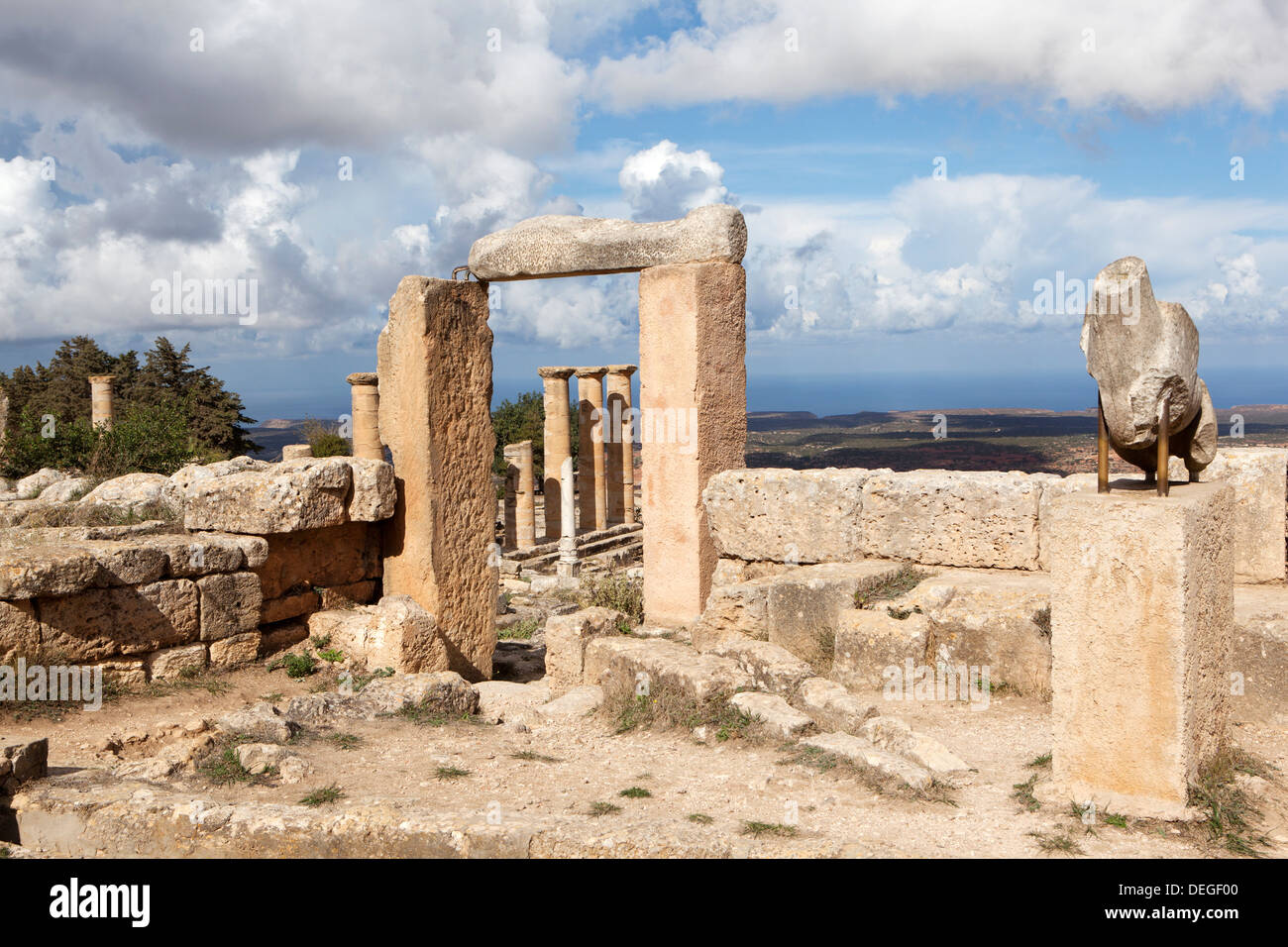 Cirene, Sito Patrimonio Mondiale dell'UNESCO, fondata nel 630 A.C., Libia, Africa Settentrionale, Africa Foto Stock