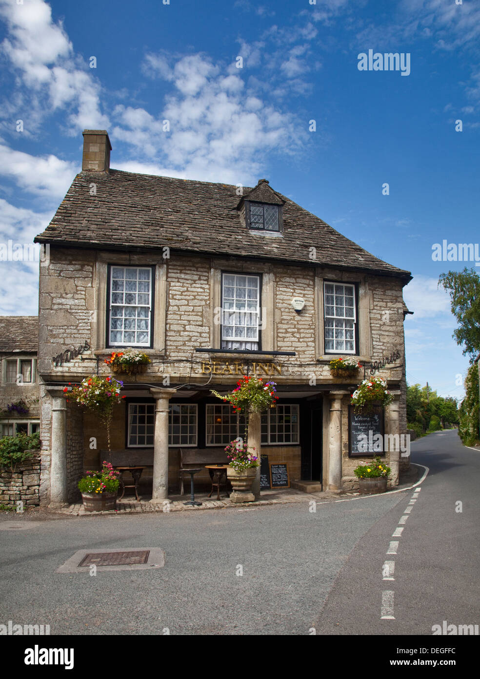 Il Bear Inn, Bisley, Gloucestershire, Inghilterra Foto Stock