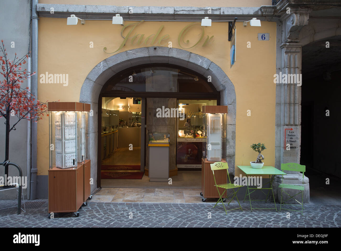 Rue Metropole Chambery Rhone Alpes Savoie Savoy Francia Europa Foto Stock