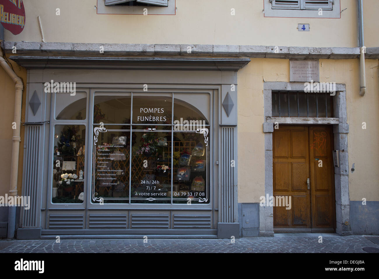 Rue Metropole Chambery Rhone Alpes Savoie Savoy Francia Europa Foto Stock
