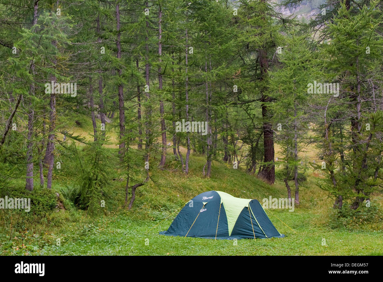 L'Italia, Piemonte, Alpe Veglia, camping Foto Stock