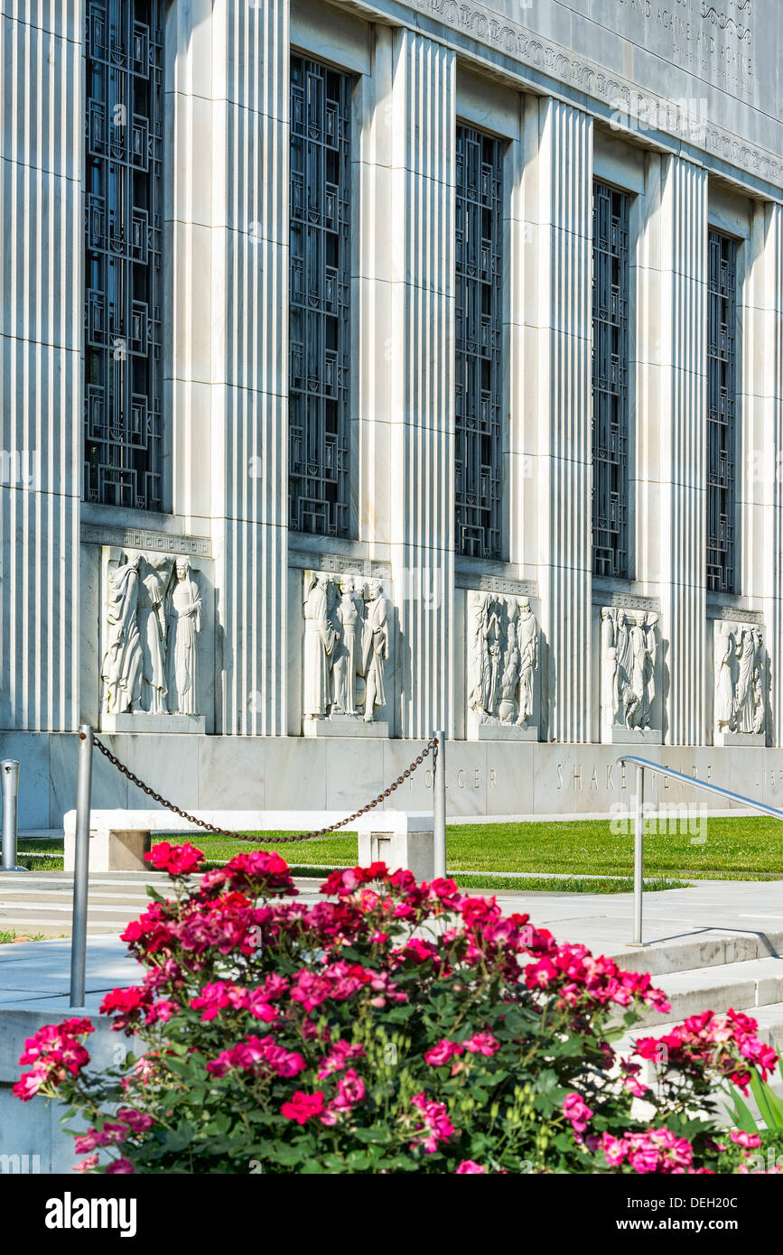 La Folger Shakespeare Library, Capitol Hill, WASHINGTON, STATI UNITI D'AMERICA Foto Stock