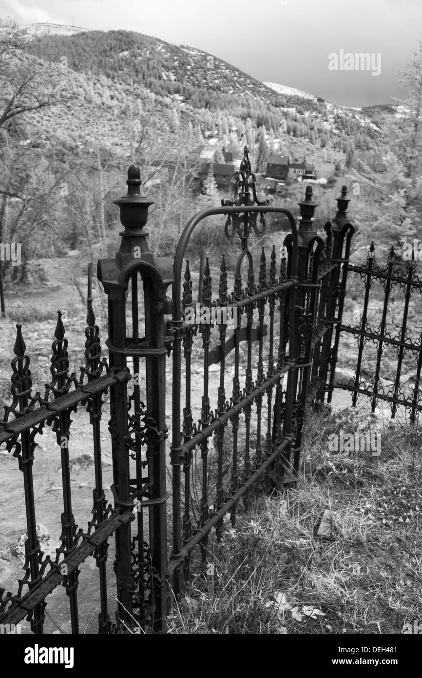 Silver City cimitero, Idaho Foto Stock