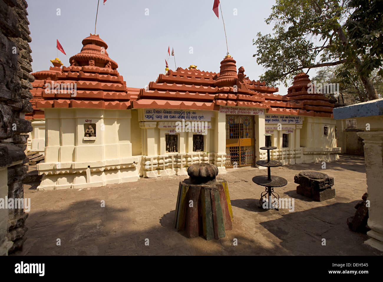 Lingaraj Temple è un tempio indù dedicato a Harihara, una forma di Shiva ed è uno dei più antichi templi di Bhubaneswar. Foto Stock