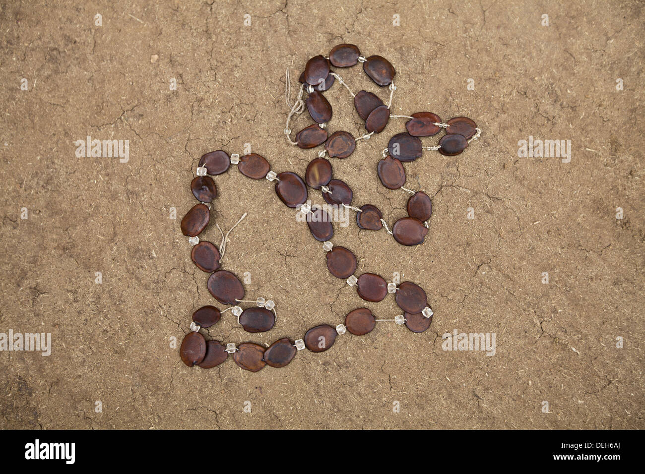 Collana di perle, Orissa, India Foto Stock