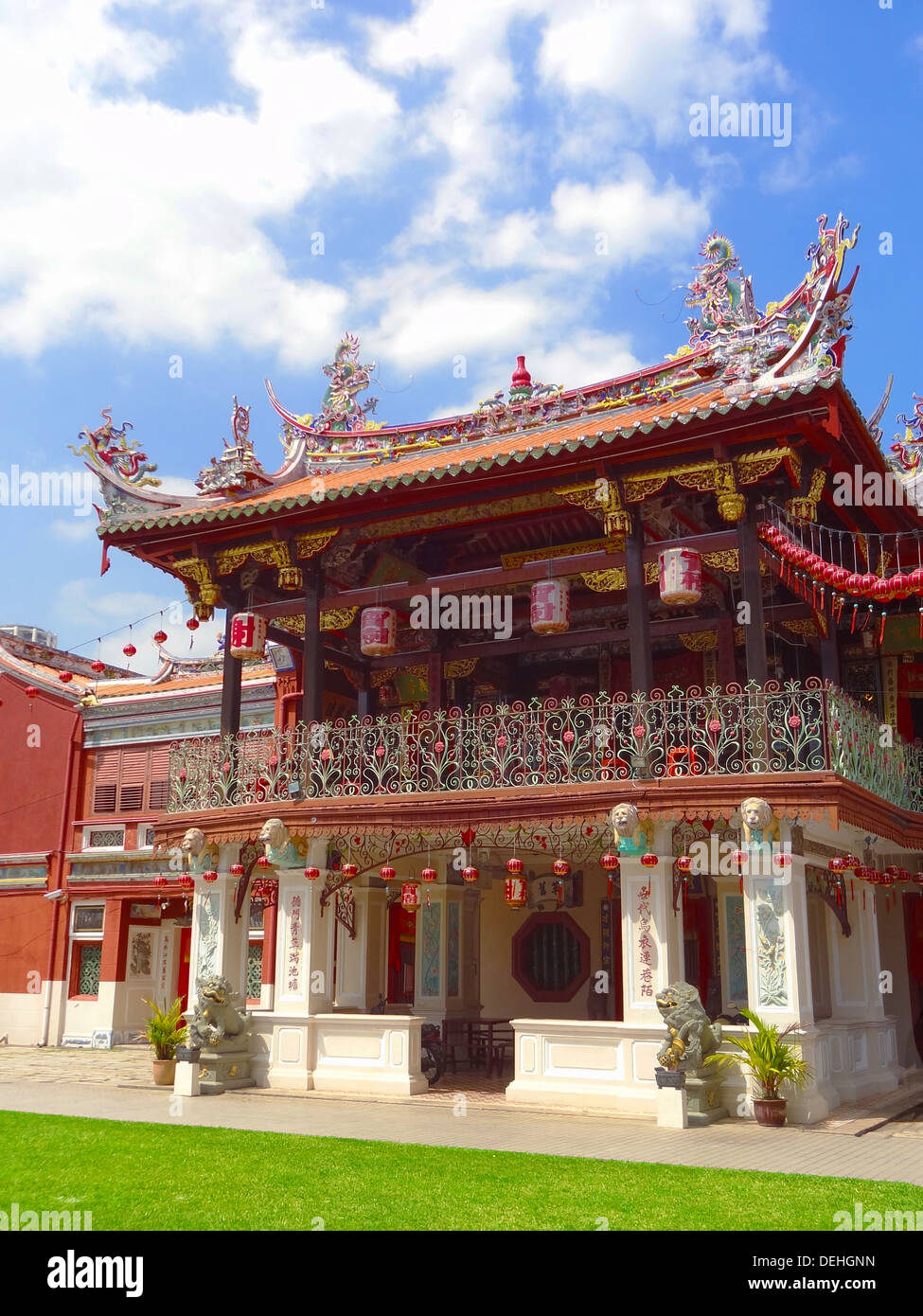 Cheah Kongsi è uno dei più antichi e più affascinanti templi del clan di George Town, Penang, Malaysia Foto Stock