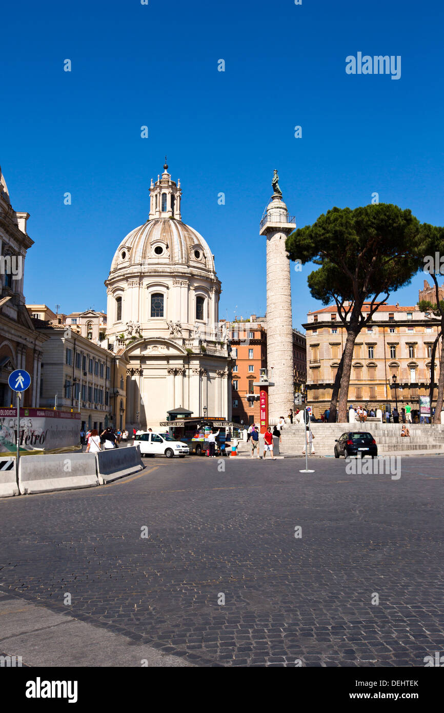 La facciata della chiesa di Roma, lazio, Italy Foto Stock
