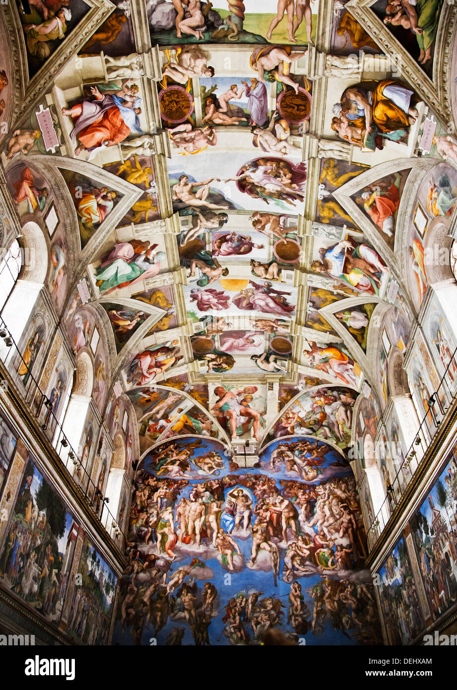 L affresco nella Cappella Sistina, Musei Vaticani, Città del Vaticano,  Roma, lazio, Italy Foto stock - Alamy