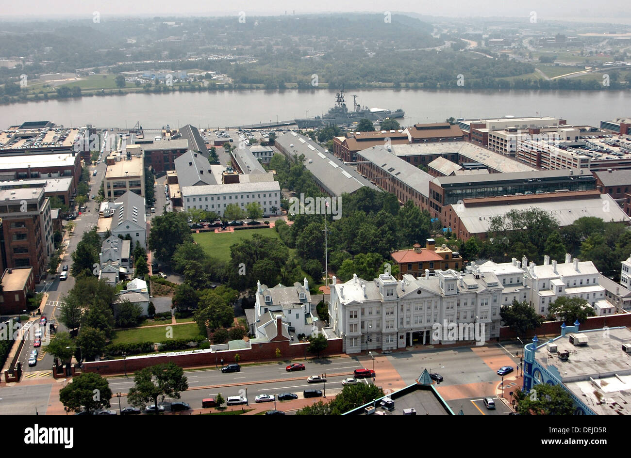 Vista aerea del Navy Yard con il Gate Latrobe Luglio 12, 2006 a Washington, DC. Foto Stock