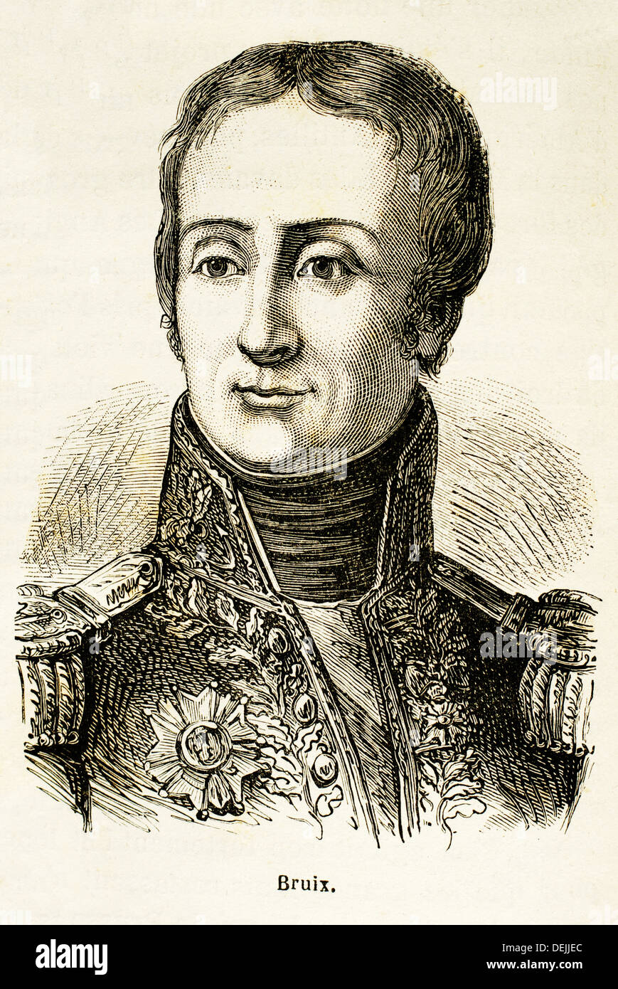 Étienne Eustache Bruix (1759, Fort Dauphin su San-domingue - 18 marzo 1805, Parigi), marinaio francese Foto Stock