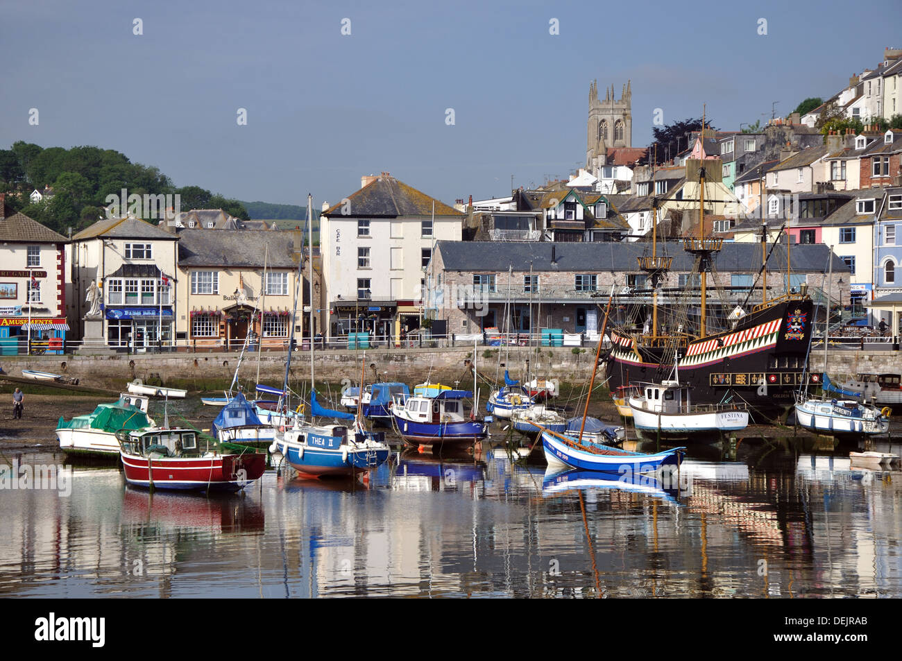 Brixham Harbour, Devon, Inghilterra, Regno Unito Foto Stock