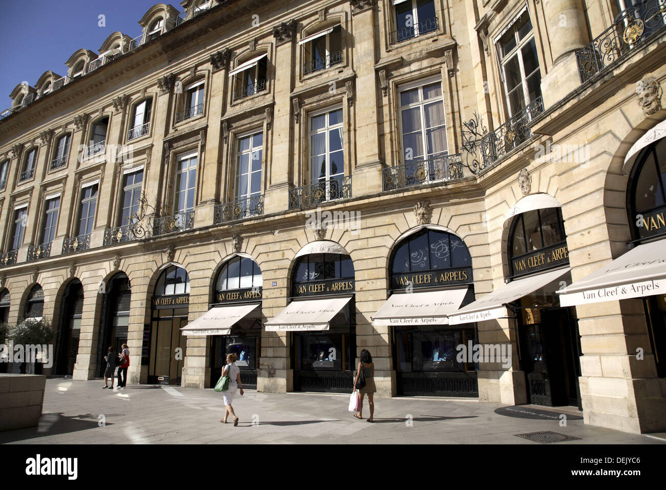Gioielli costosi negozi di Place Vendome Paris. Francia Foto Stock