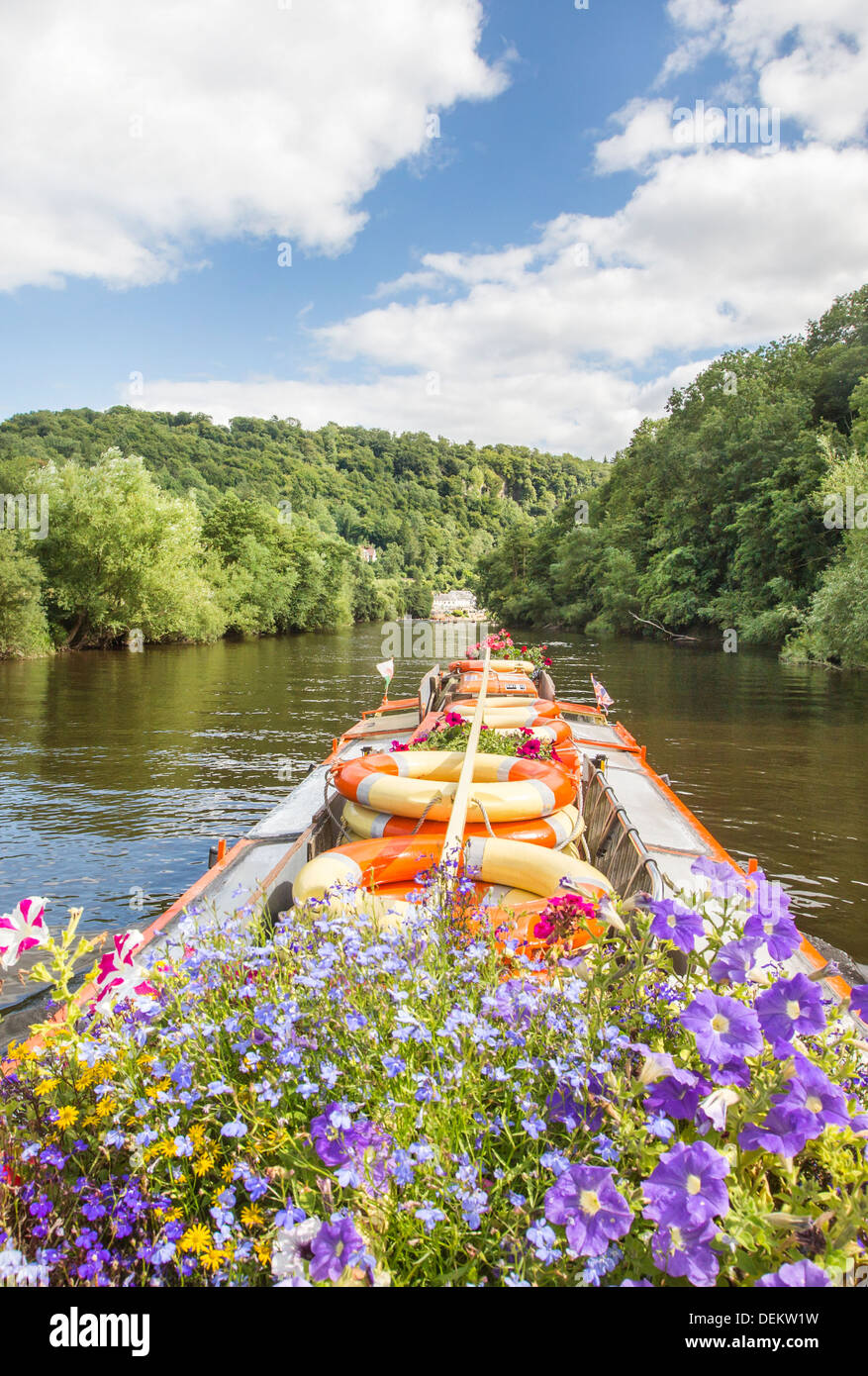 Gloucestershire turistiche e di viaggio Foresta di Dean e Valle di Wye River e Herefordshire Monmouthshire confini Foto Stock