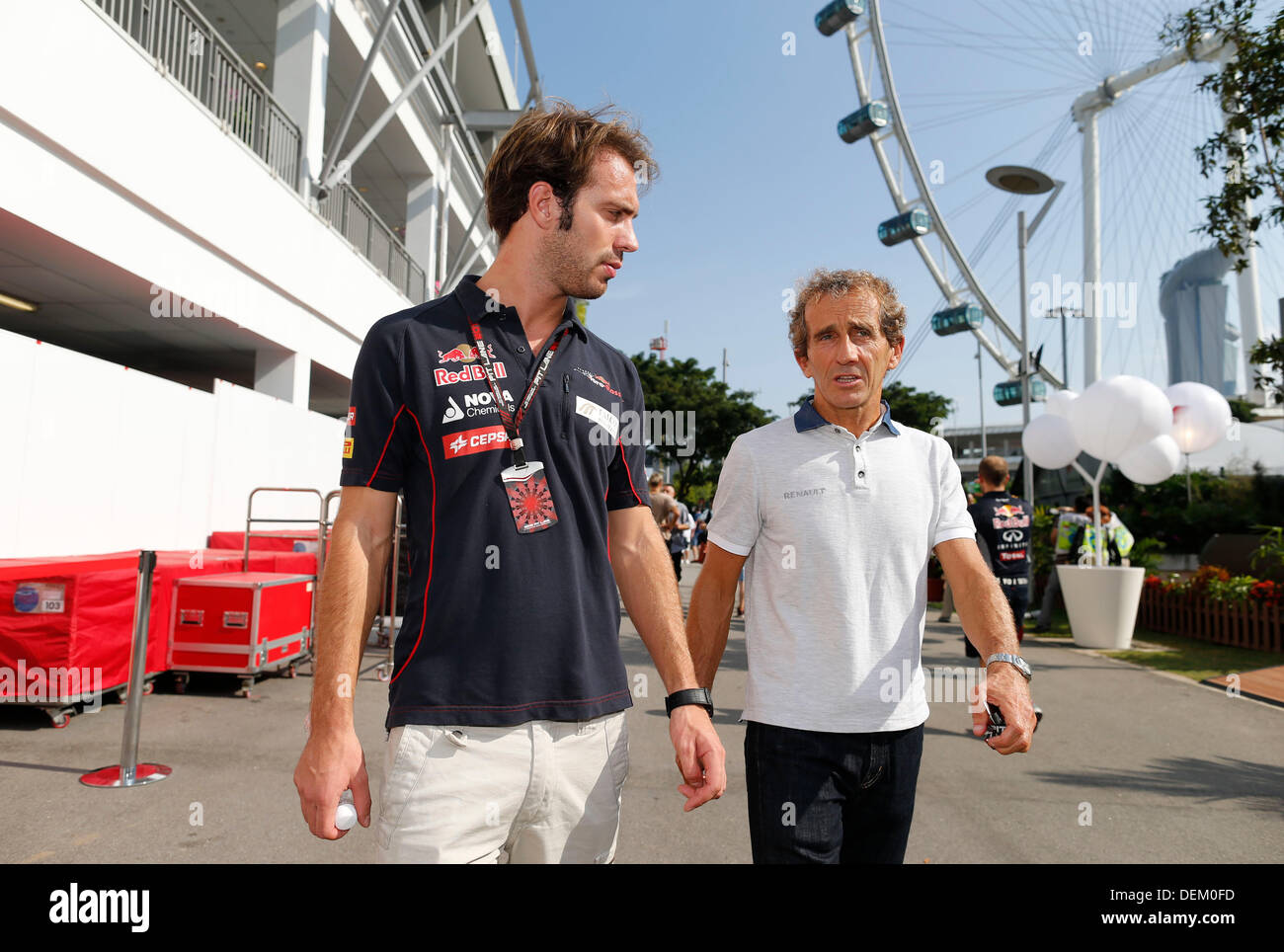 Singapore. Xx Settembre 2013. Motorsports: FIA Formula One World Championship 2013, il Grand Prix di Singapore, #18 Jean-Eric Vergne (FRA, la Scuderia Toro Rosso), Credit: dpa picture alliance/Alamy Live News Foto Stock