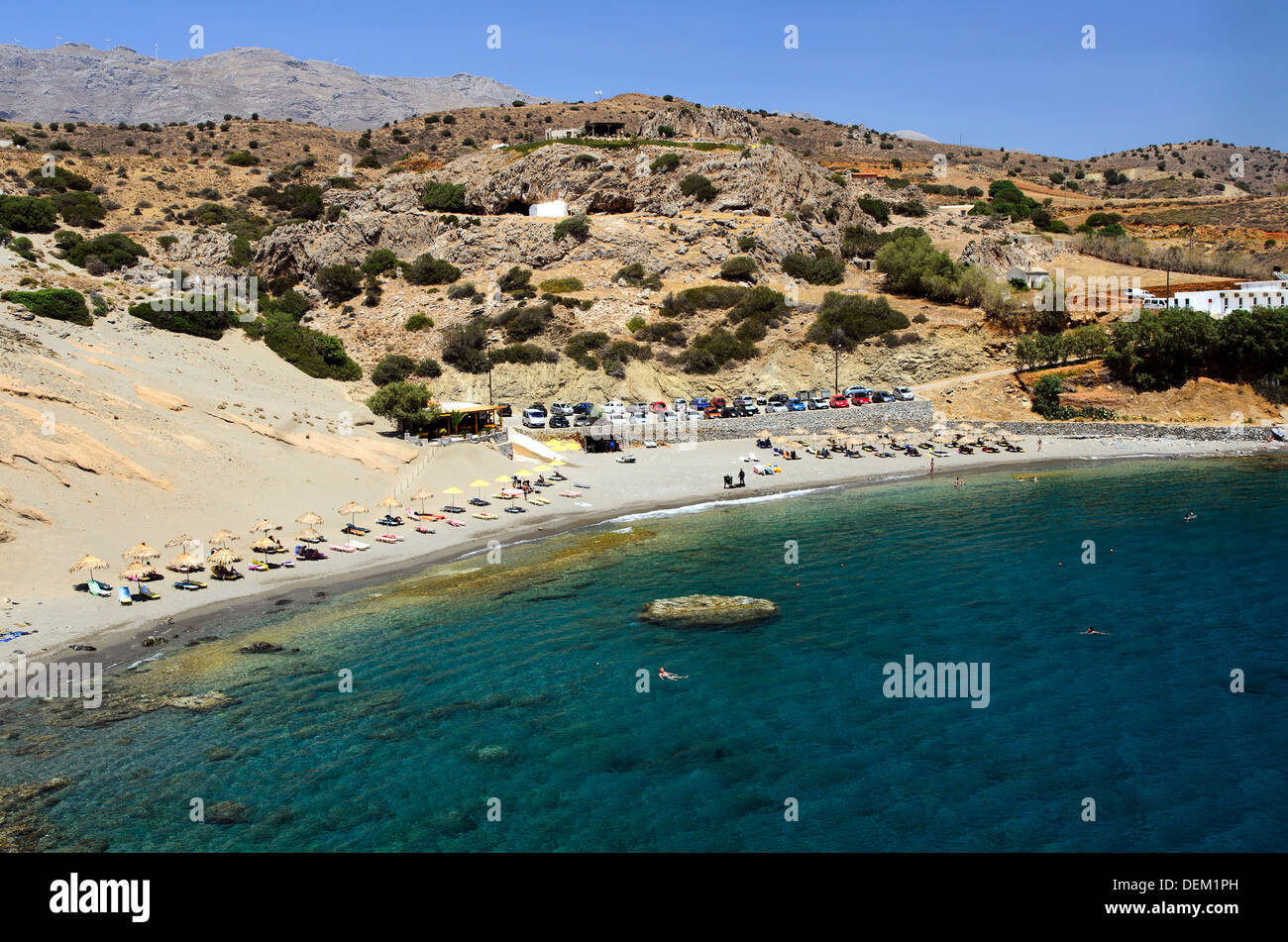 Spiaggia di Agios Pavlos - Crete, Grecia Foto Stock