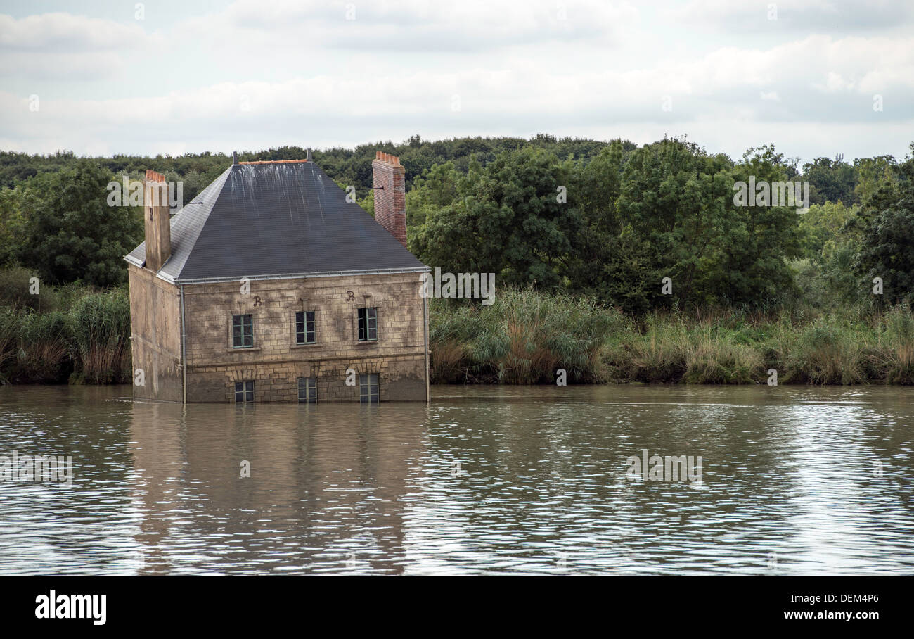 La Maison dans la Loire da Jean-Luc Courcoult Coueron Nantes FRANCIA Foto Stock
