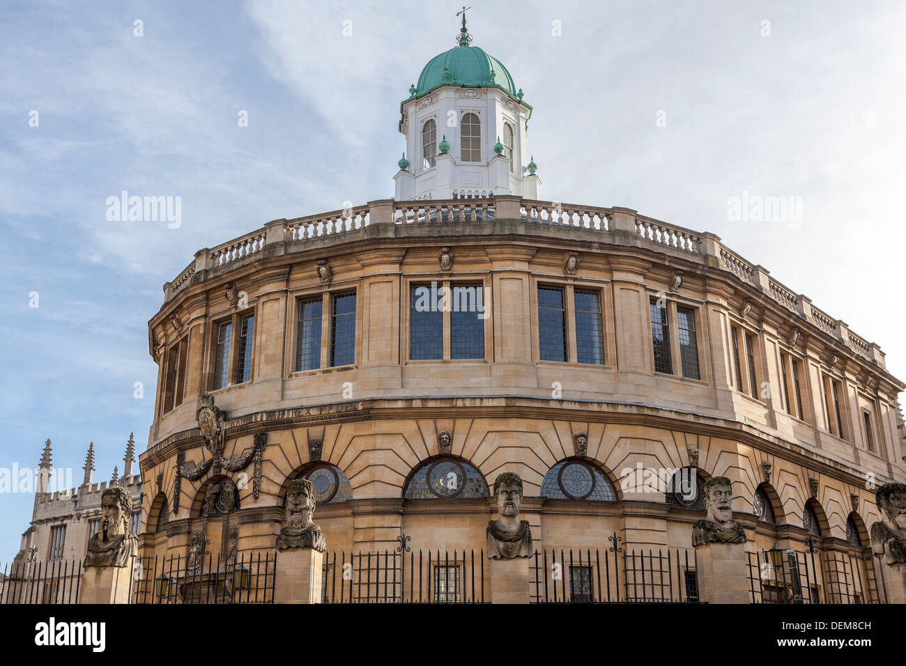 Il Sheldonian Theatre, Oxford, Oxfordshire, England, Regno Unito, Europa. Foto Stock