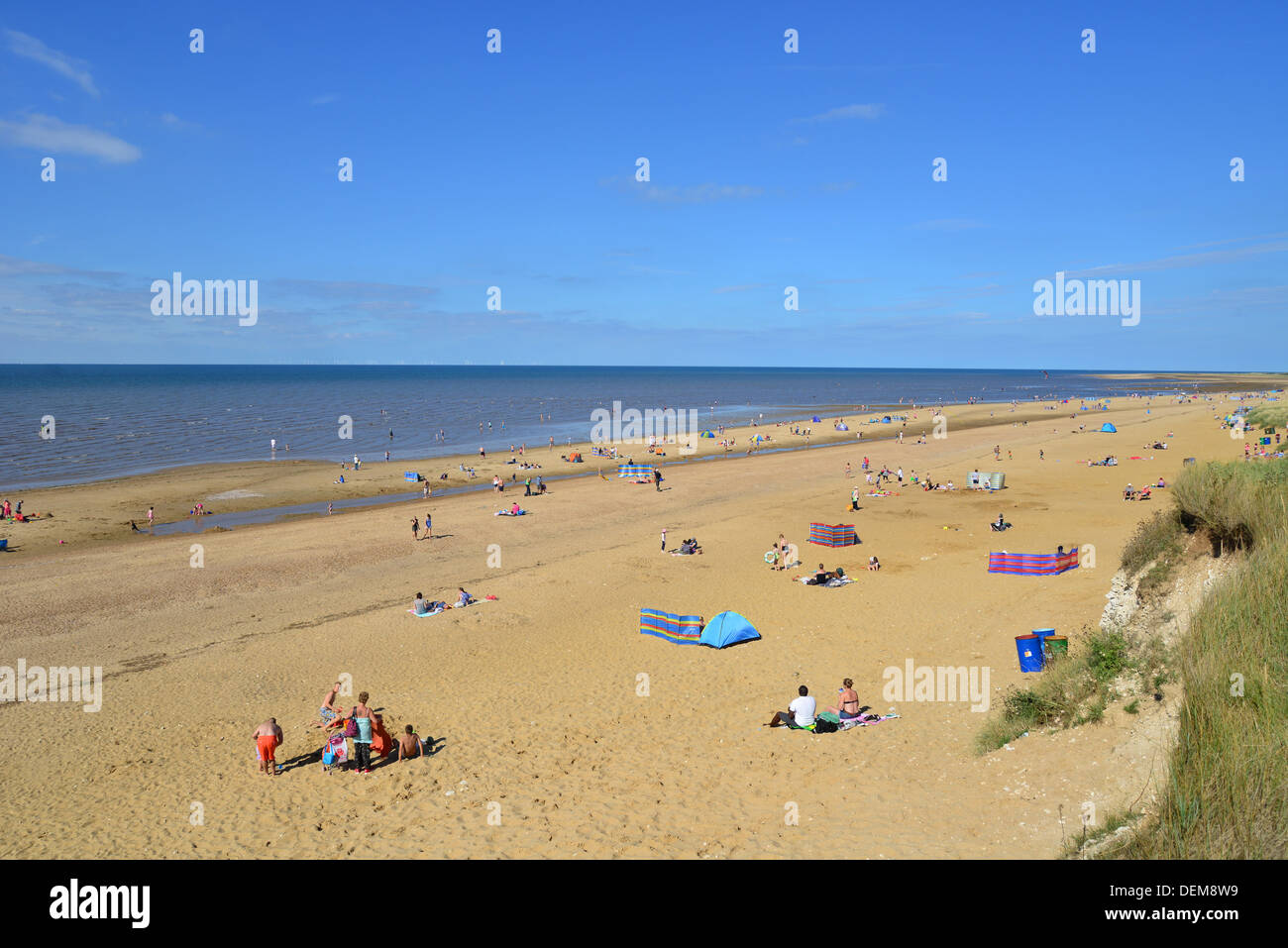 Nord Hunstanton Beach, Hunstanton, Norfolk, Inghilterra, Regno Unito Foto Stock