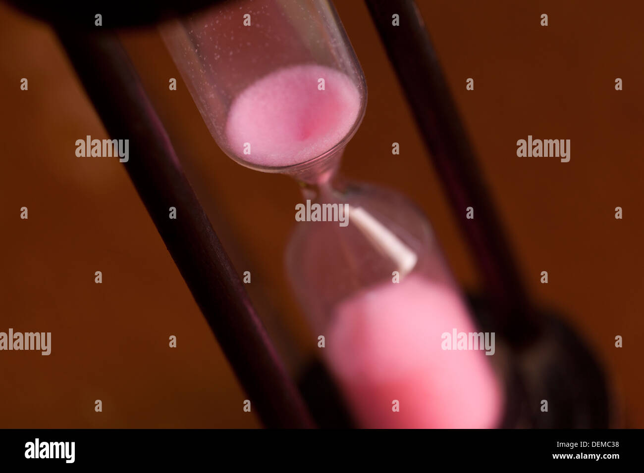 Primo piano della clessidra Foto Stock