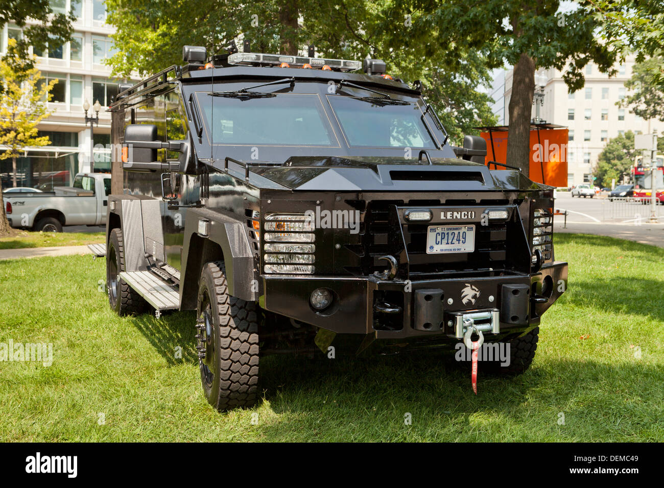 Lenco BearCat corazzato trasporto di personale - Washington DC, Stati Uniti d'America Foto Stock