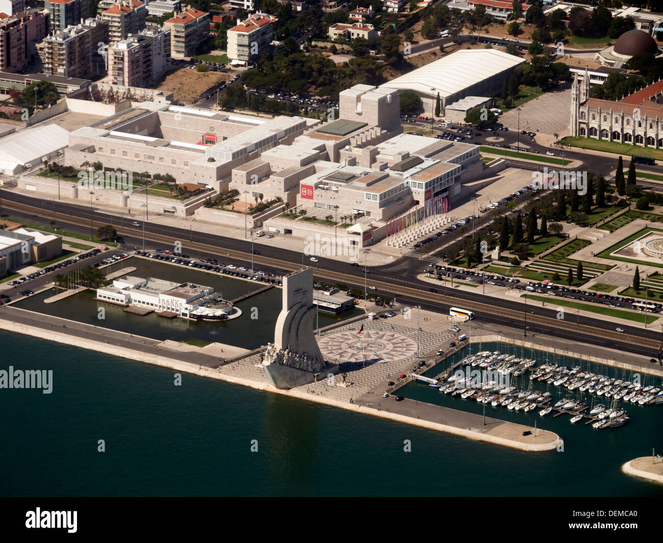 Centro Cultural de Belém e Padrão dos Descobrimentos in Belém, Lisbona, Portogallo Foto Stock