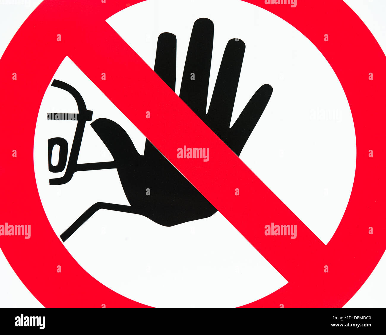 Red nessun segno di arresto, Svezia. Foto Stock