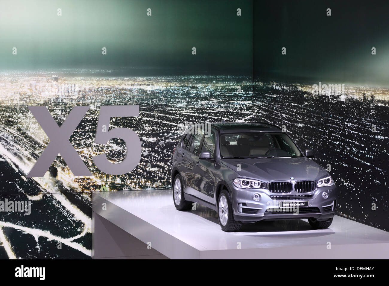 La BMW X5 suv al sessantacinquesimo IAA di Francoforte, Germania Foto Stock